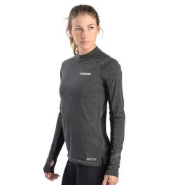 SPARTAN By CRAFT SubZ LS Wool Tee - Women's -Sports Fashion CRAFT Womens Subz LS Wool Tee Black 2