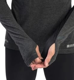 SPARTAN By CRAFT SubZ LS Wool Tee - Women's -Sports Fashion CRAFT Womens Subz LS Wool Tee Black 5