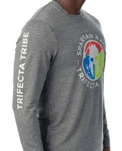 SPARTAN By CRAFT Trifecta Tri-Blend LS Tee - Men's -Sports Fashion CRAFT Mens Tri Blend LS Trifecta Tee Grey 4
