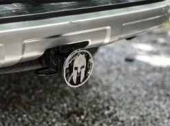 SPARTAN Helmet Trailer Hitch Cover - Camouflage -Sports Fashion Camo Hitch 3