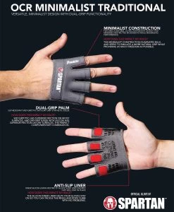 SPARTAN By Franklin OCR Minimalist Traditional Gloves -Sports Fashion Franklin OCR Minimalist Traditional Glove Tech Sheet