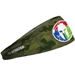 SPARTAN JUNK Headband - Camo Green Trifecta