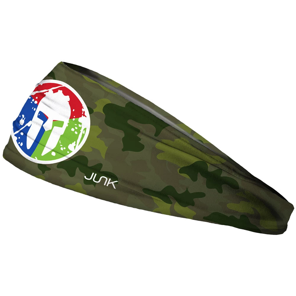 SPARTAN JUNK Headband - Camo Green Trifecta 2 SPARTAN JUNK Headband - Camo Green Trifecta - Image 2