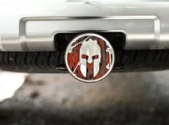 SPARTAN Helmet Trailer Hitch Cover- Weathered Red -Sports Fashion Red Hitch 1 b930360d 56ab 41b6 a158 4c7dfa7f91e4