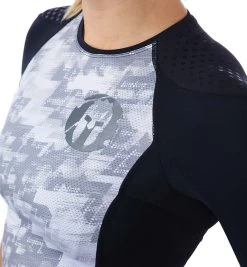 SPARTAN By CRAFT Pro Series Compression SS Top - Women's -Sports Fashion SPARTAN Craft Womens Pro Series Compression SS Top Print Black 4