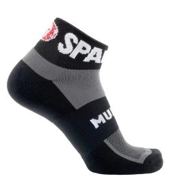 SPARTAN MudGear 1/4 Crew Sock -Sports Fashion SPARTAN Mud Gear 1 4 Crew Sock Unisex Black 4