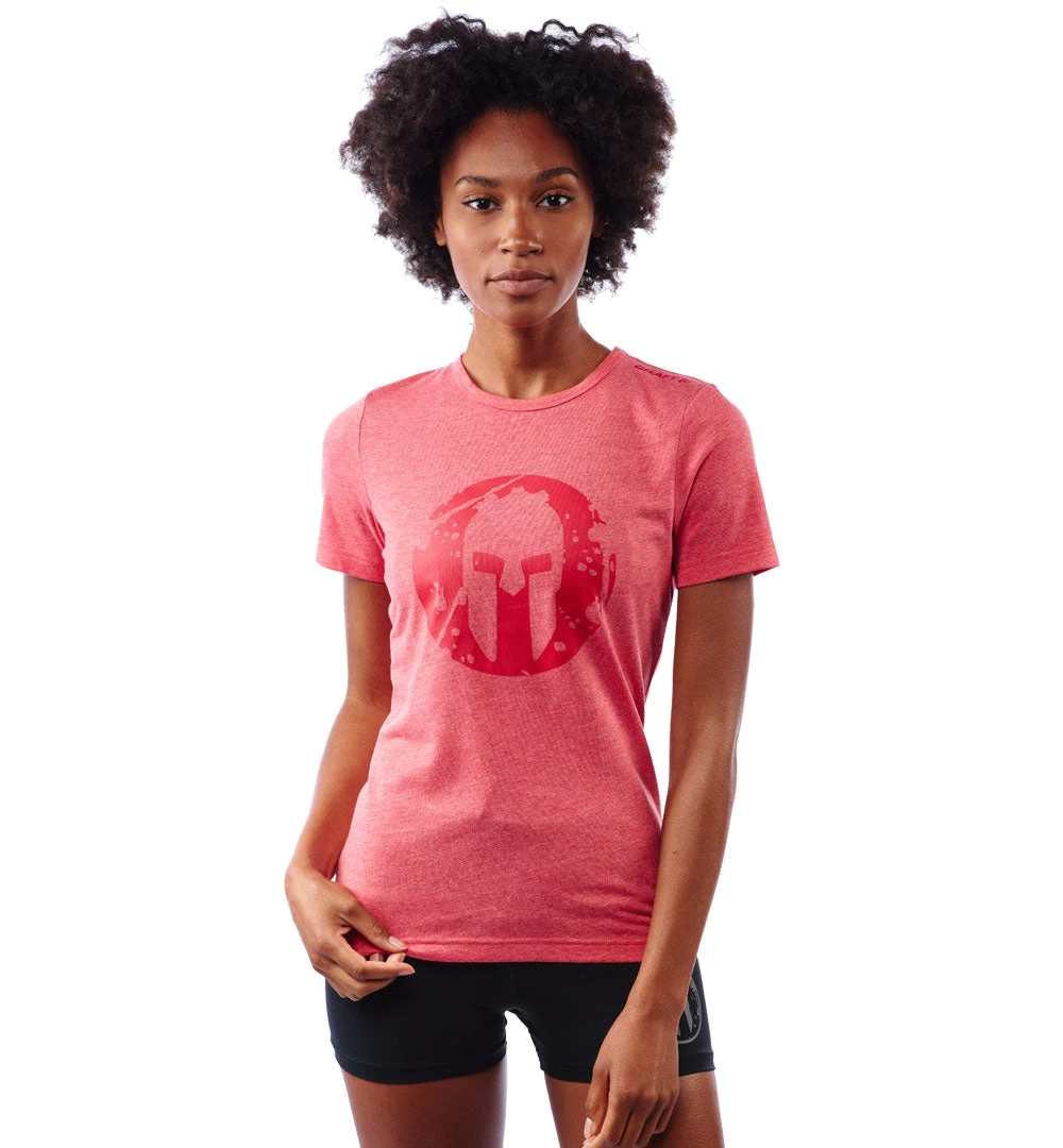 SPARTAN By CRAFT Helmet Logo Tri-Blend SS Tee - Women's 1 SPARTAN By CRAFT Helmet Logo Tri-Blend SS Tee - Women's