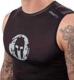 SPARTAN By CRAFT Delta 2.0 Compression Singlet - Men's -Sports Fashion Spartan Mens Craft Delta 2.0 Compression Singlet Black Woods 7 c94baa4a 2e37 4b6e 9228 a6ca5eafef22