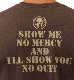 SPARTAN Show No Mercy Tee - Men's -Sports Fashion Spartan Mens Show No Mercy Tee Brown 5