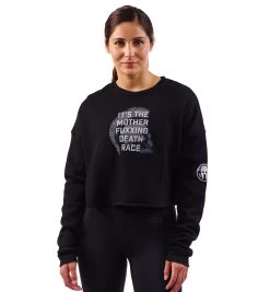 SPARTAN Death Race Fleece Crew - Women's -Sports Fashion Spartan Womens Death Race Fleece Crew Hoodie Black 1