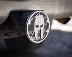 SPARTAN Flag Trailer Hitch Cover - Black -Sports Fashion Spartan Flag Hitch 8